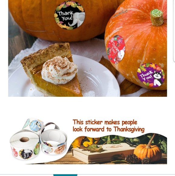 100 ct 1.5 Inch Thank You Stickers, Thank You for - Picture 9 of 12